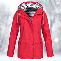 Wetterschutzjacke für Damen - Stacie in Rot
