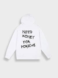 Eleganter Kapuzenpullover Unisex in Weiß
