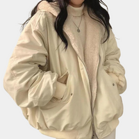 Wibke | Oversized Winterjacke gefüttert in Weiß