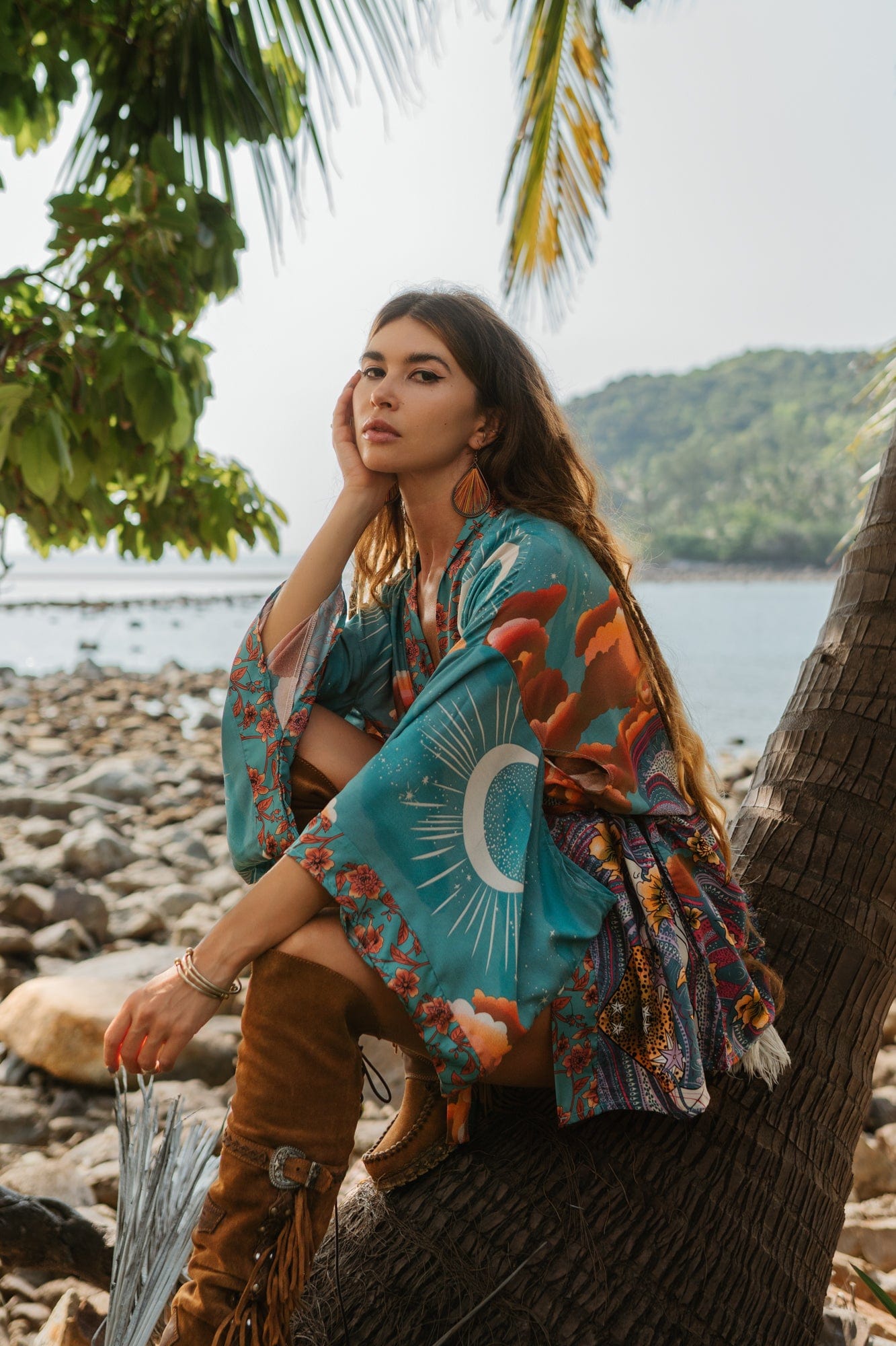 Gimena® | Kimono in Grün