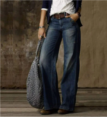 Lizzie | Damen Wide Leg Jeans | High Waist