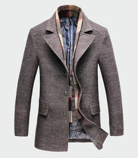Winddichte Jacke aus Wolle - Liam in Braun