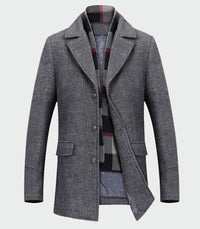 Winddichte Jacke aus Wolle - Liam in Grau