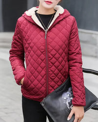 Warme & stylische Jacke für Frauen - Danique in Bordeaux
