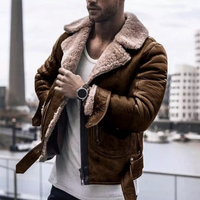Jerald | Winterjacke Herren | Schwarz Mantel in Braun