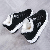 Warme orthopädische Winterschuhe - Edda in Schwarz