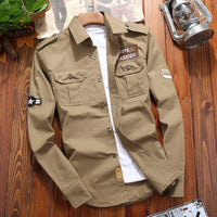 Elegante Jacke im Militärstil für Männer - Alex in Khaki