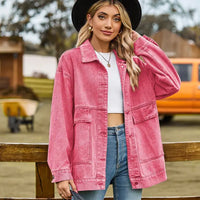 Zeitlose Denim-Jacke für Damen - Helen in Rosa