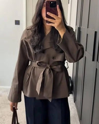 Adelina Trenchcoat in Schokoladenbraun