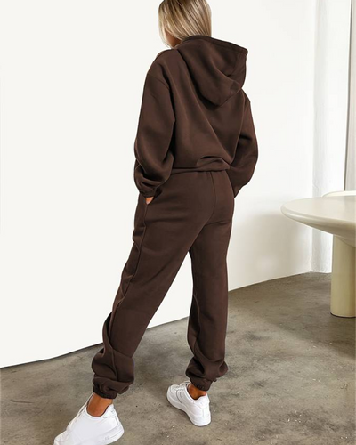 Frija | Damen Warm Hausanzuge | Zweiteiler Set