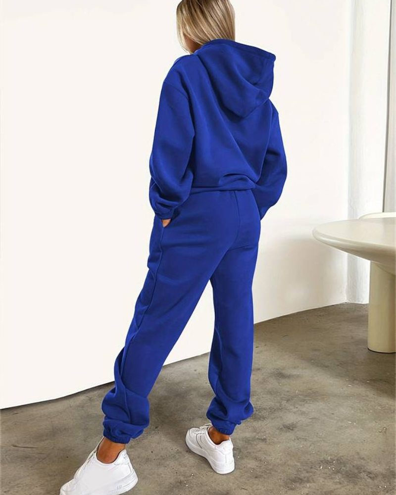 Frija | Damen Warm Hausanzuge | Zweiteiler Set