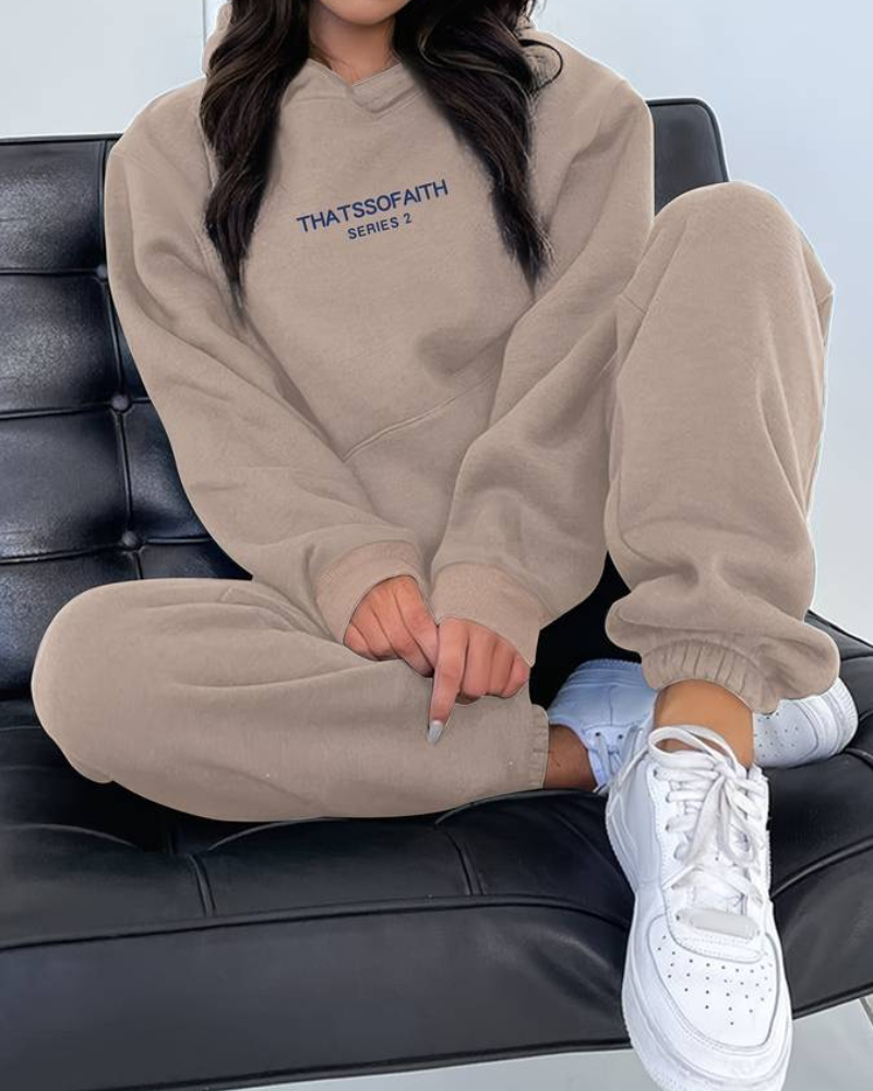 Frija | Damen Warm Hausanzuge | Zweiteiler Set